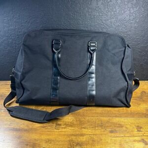 Drakkar Noir Black Canvas Travel Duffel Bag Mens‎ Large